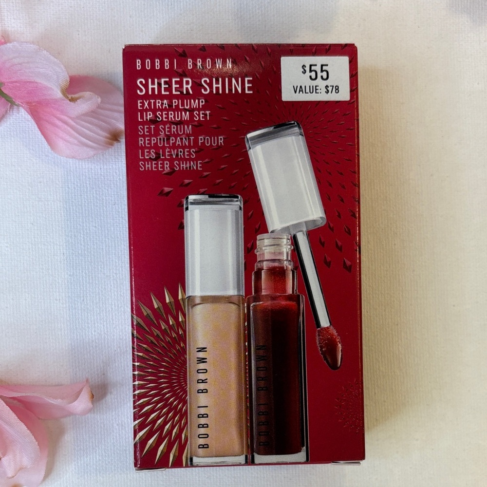 Bobbi Brown Extra Plump Lip Serum Duo in Bare Pink and Bare Plum 2 Oz each New